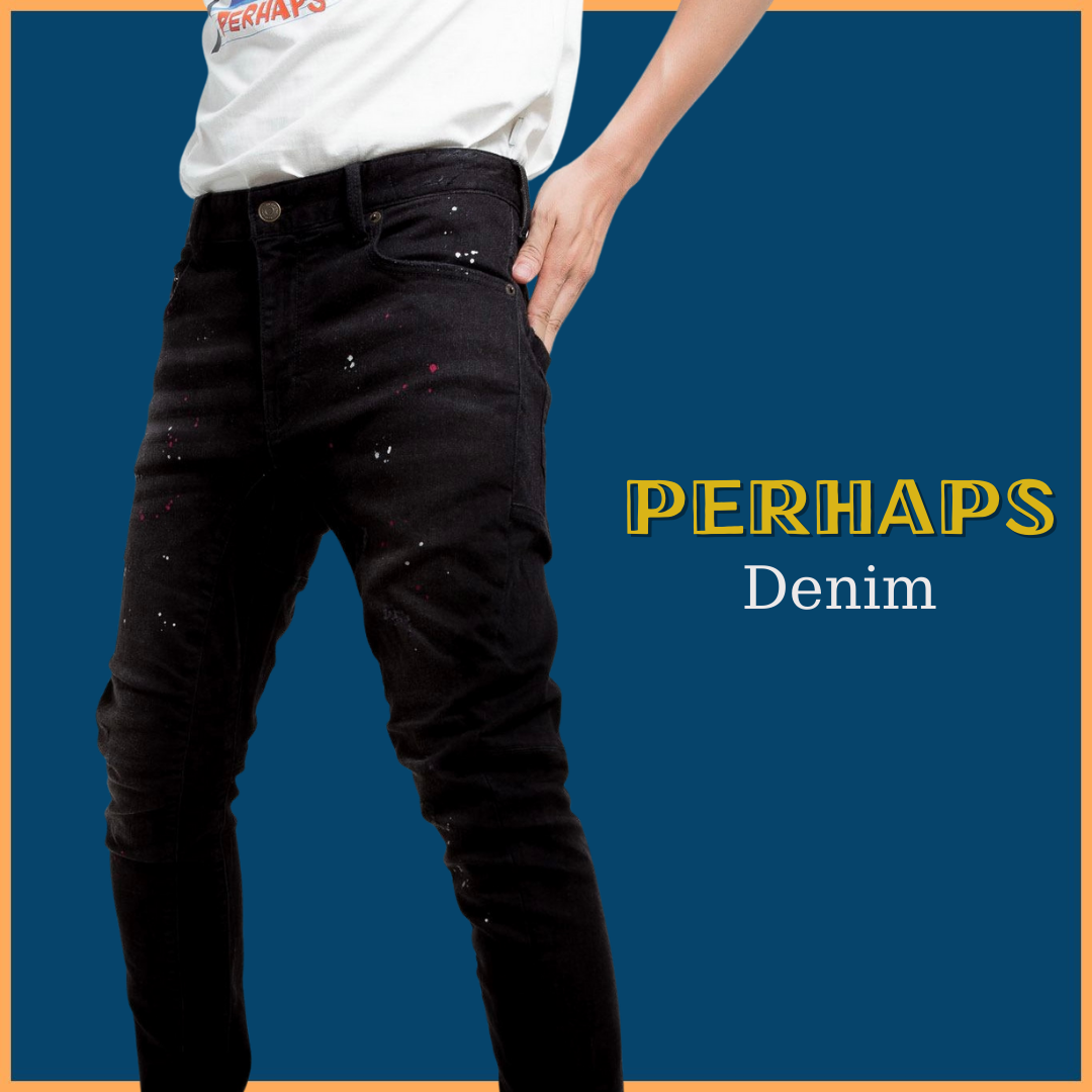 Quần jean nam Biker vẩy sơn dáng ôm skinny – PHQ15 – Perhaps