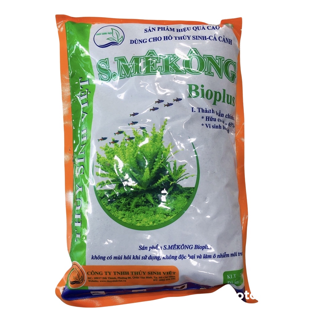 Phân nền smekong bio – phân nền trồng cây thủy sinh – bao 2kg