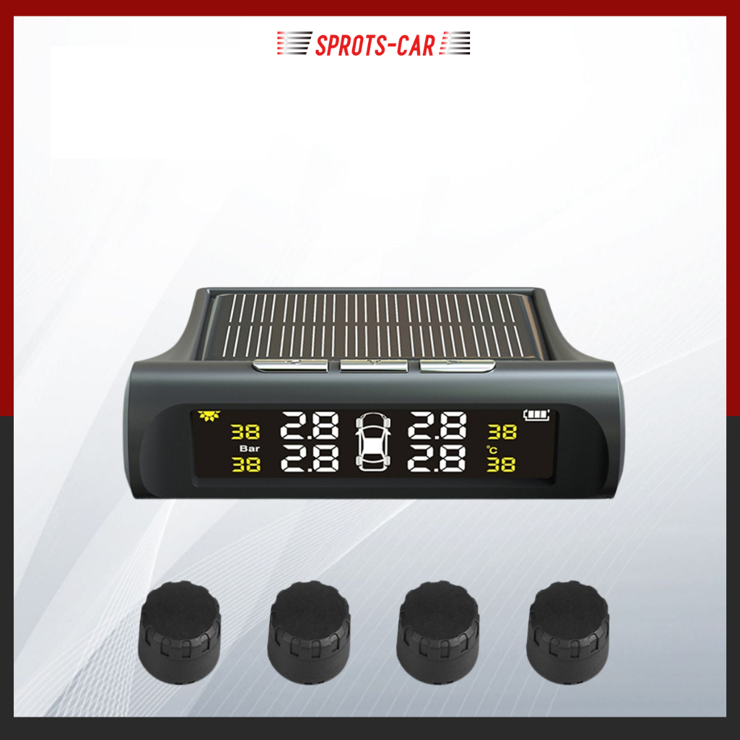 Cảm Biến Áp Suất Lốp TPMS Màn Hình Màu, pin năng lượng mặt trời