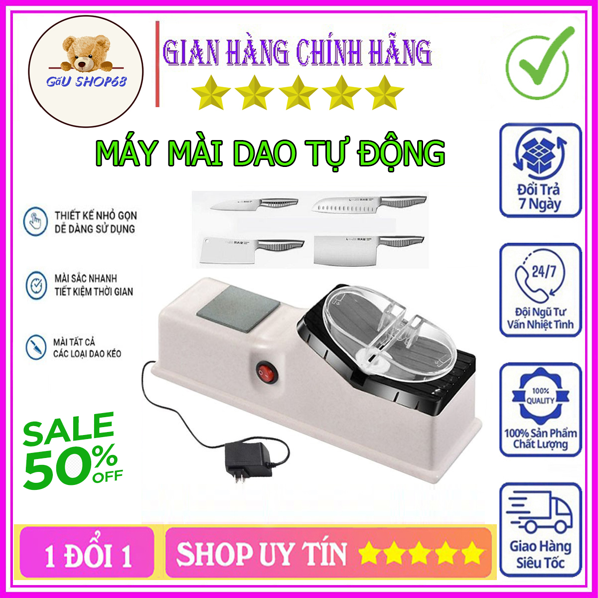 Máy Mài dao điện tự động. Dụng cụ mài dao kéo đa năng.Máy Mài Dao Kéo Dùng Sử Dụng Điện 220v -Mài Dao,Mài Kéo Hoàn toàn tự động-tiện lợi