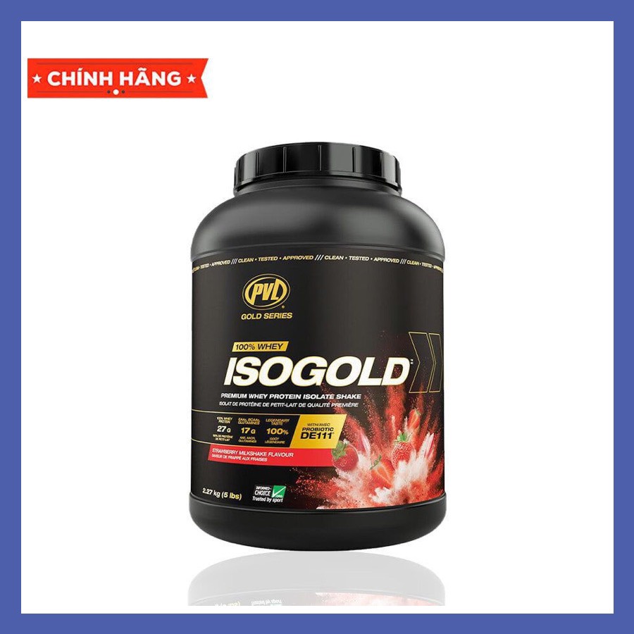 PVL ISO GOLD 5LBS THỰC PHẨM BỔ SUNG 27g PROTEIN GIÚP TĂNG CƠ VÀ PHỤC HỒI CƠ BẮP