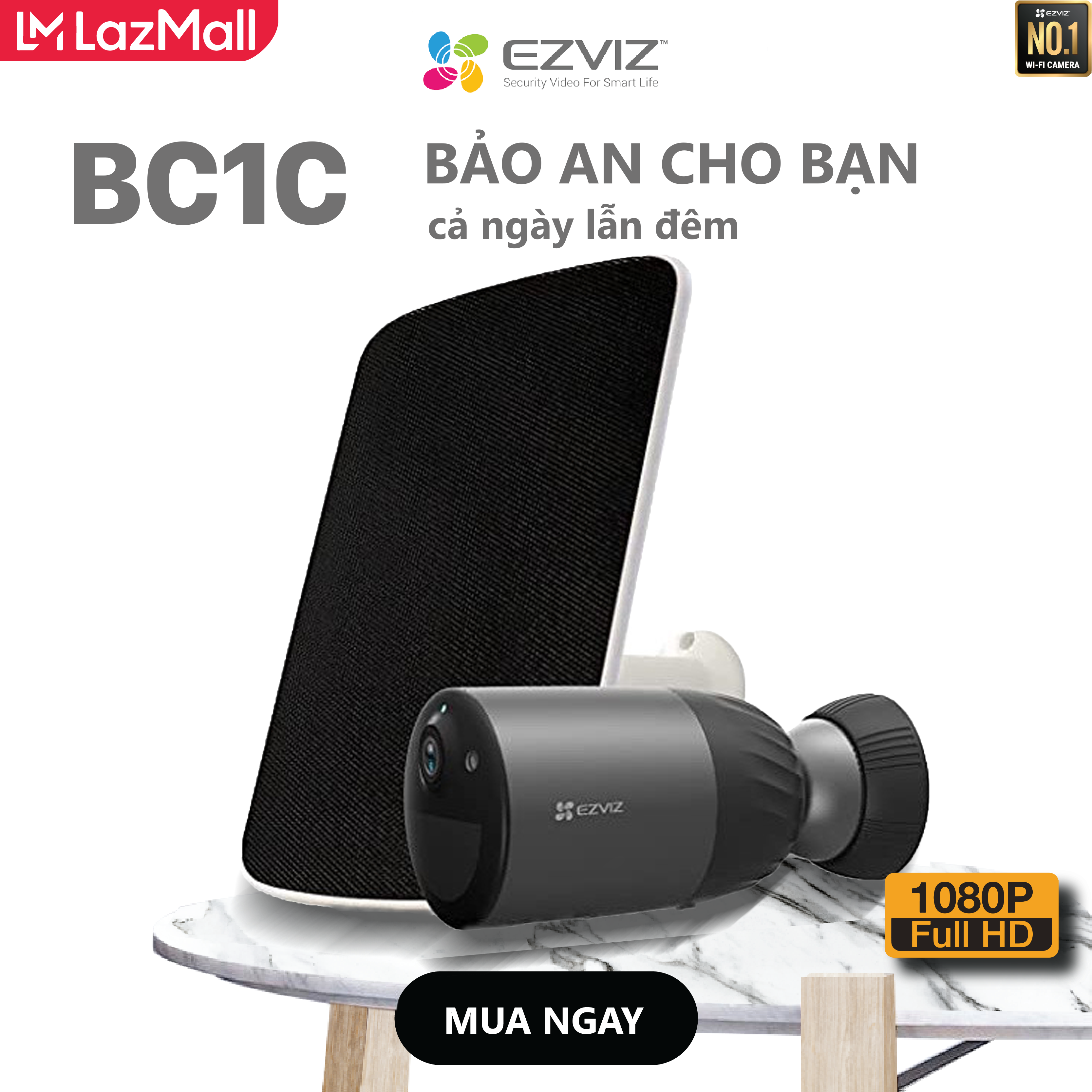 Camera ip wifi dùng pin ezviz bc1c 2.0mp - ezviz hoang nguyen authorized store