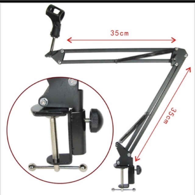Giá đỡ micro thu âm kẹp bàn