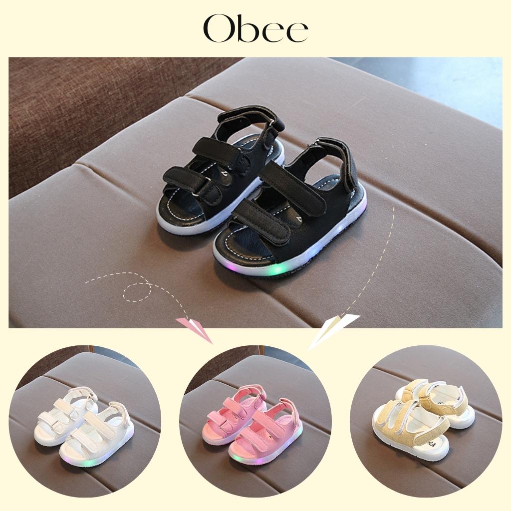 Sandal cho bé gái và bé gái, giày có đèn led obee closet size 13.5 - 18cm