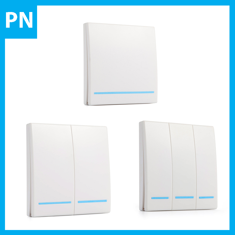 Công Tắc Phát Sóng RF 433MHz Không Dây Điều Khiển Từ Xa, Công Tắc Dán Tường  loại 86 Cho Nhà Thông Minh