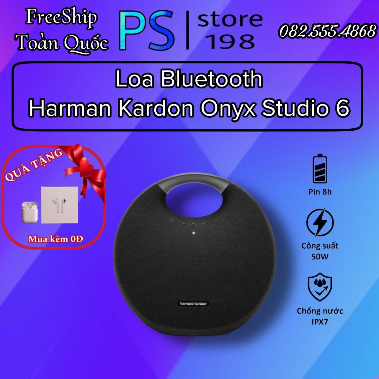 Loa Bluetooth Harman Kardon Onyx Studio 5 6 - Chính Hãng