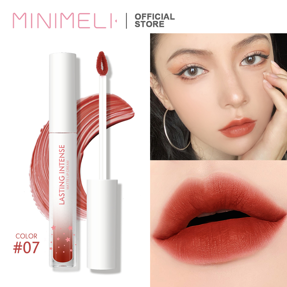 MINIMELI Son môi không thấm nước son kem lì có 15 màu lựa chọn giá tốt - INTL