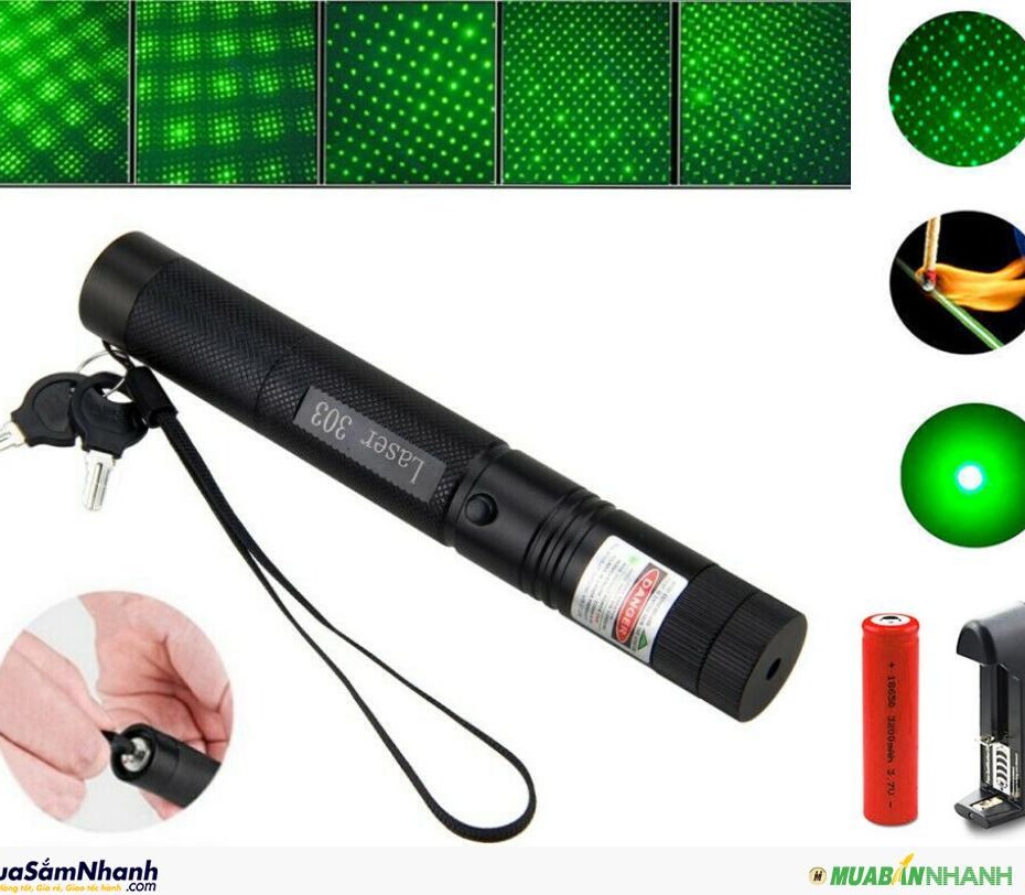 [HCM](loại tốt)Đèn Laser - chiếu lazer - bút laze tia xanh / đỏ chiếu xa 3km cực sáng công suất lớn có thể đốt cháy qua tặng sạc và pin khủng có hiệu ứng vũ trường