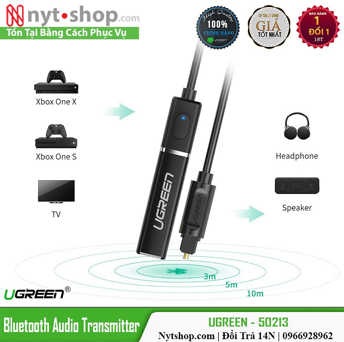 Thiết bị phát audio bluetooth 4.2 cho tivi/laptop/pc cao cấp ugreen