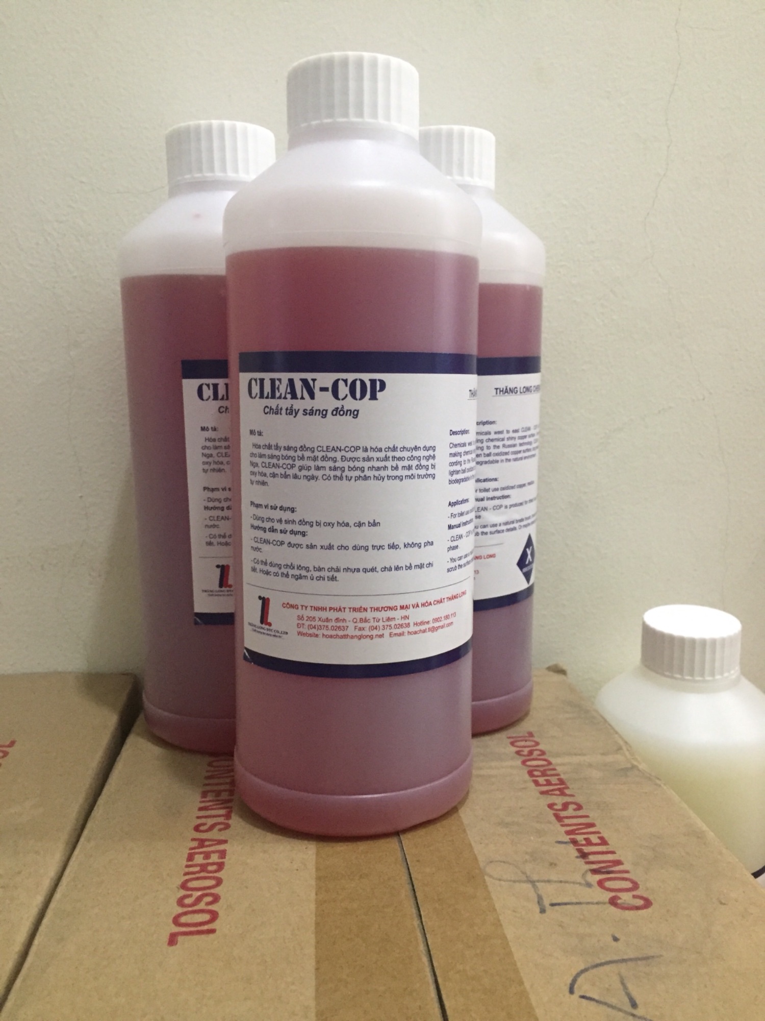 Chất tẩy sáng đồng clean - cop