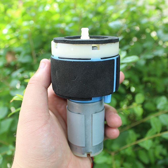 Máy bơm không khí, bơm chân không động cơ 555 DC 12V thể tích không khí 15L