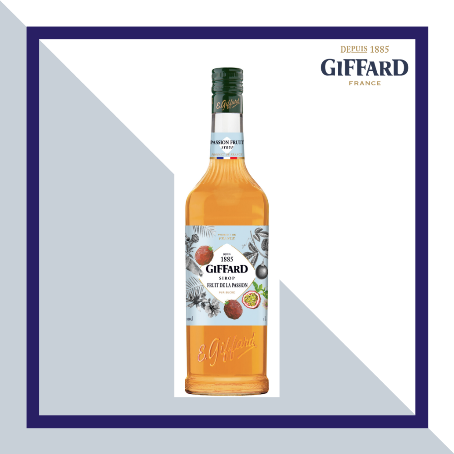 Siro Chanh Dây (Passion fruit  Syrup) 1000ml Giffard Vietnam