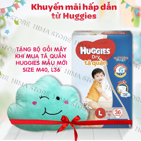 Tã/bỉm quần huggies l36 -gói 36 miếng