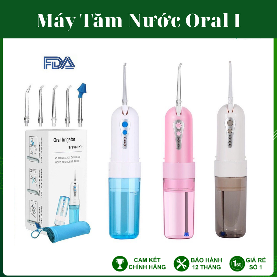 Máy tăm nước oral i water flosser hàng chính hãng oral b irrigator du lịch cầm tay máy tăm nước procare panasonic hf5 hf6