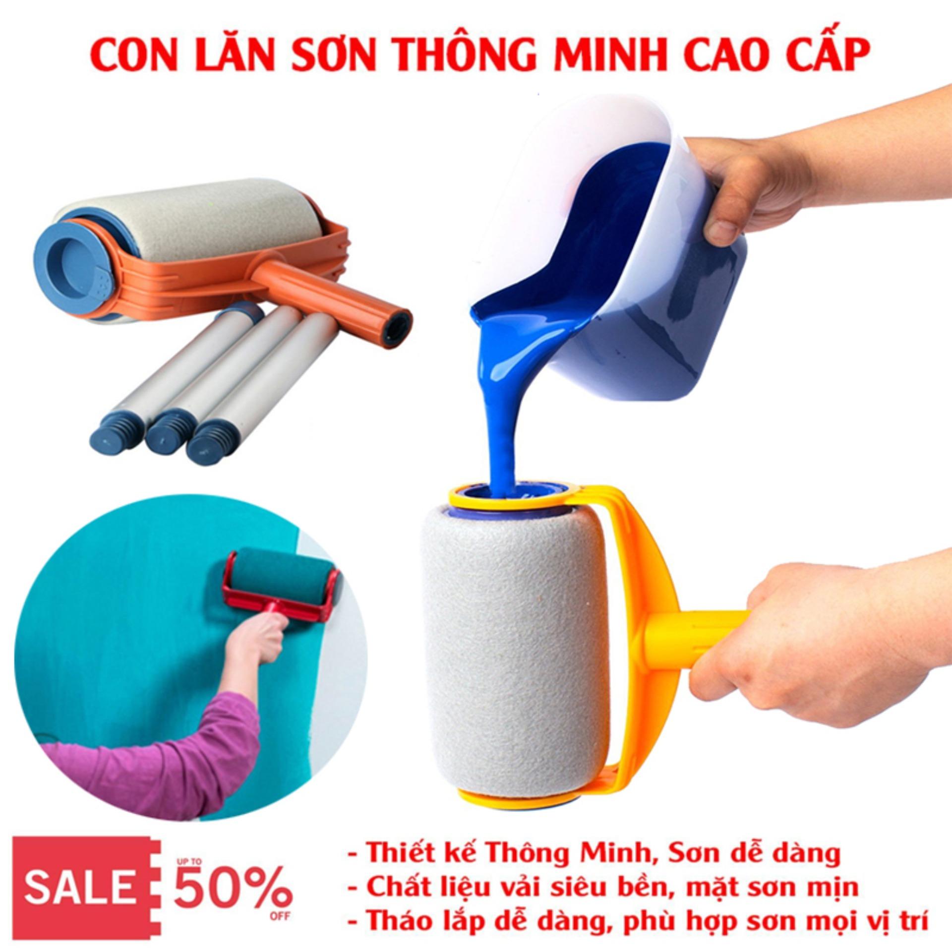 Con Lăn Sơn, Lô Lăn Sơn, Cọ Lăn Sơn Thông Minh - Mua Ngay Cây Lăn Sơn Thông Minh Chống Bẩn Cao Cấp, Không Rơi Bẩn, Dễ Sử Dụng