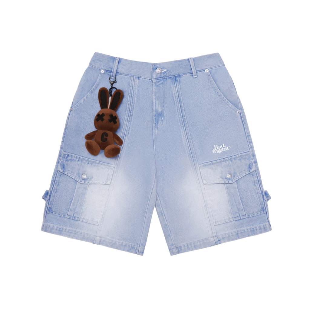 Quần short unisex bad rabbit rabbit jean short - local brand chính hãng
