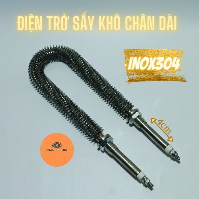 Điện trở sấy khô chữ u chân dài bảo ôn thanh nhiệt cánh tản đốt nóng 220v