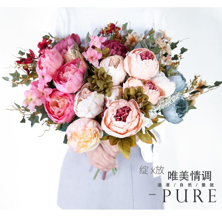 Hoa giả - chùm mẫu đơn paeonia cao cấp