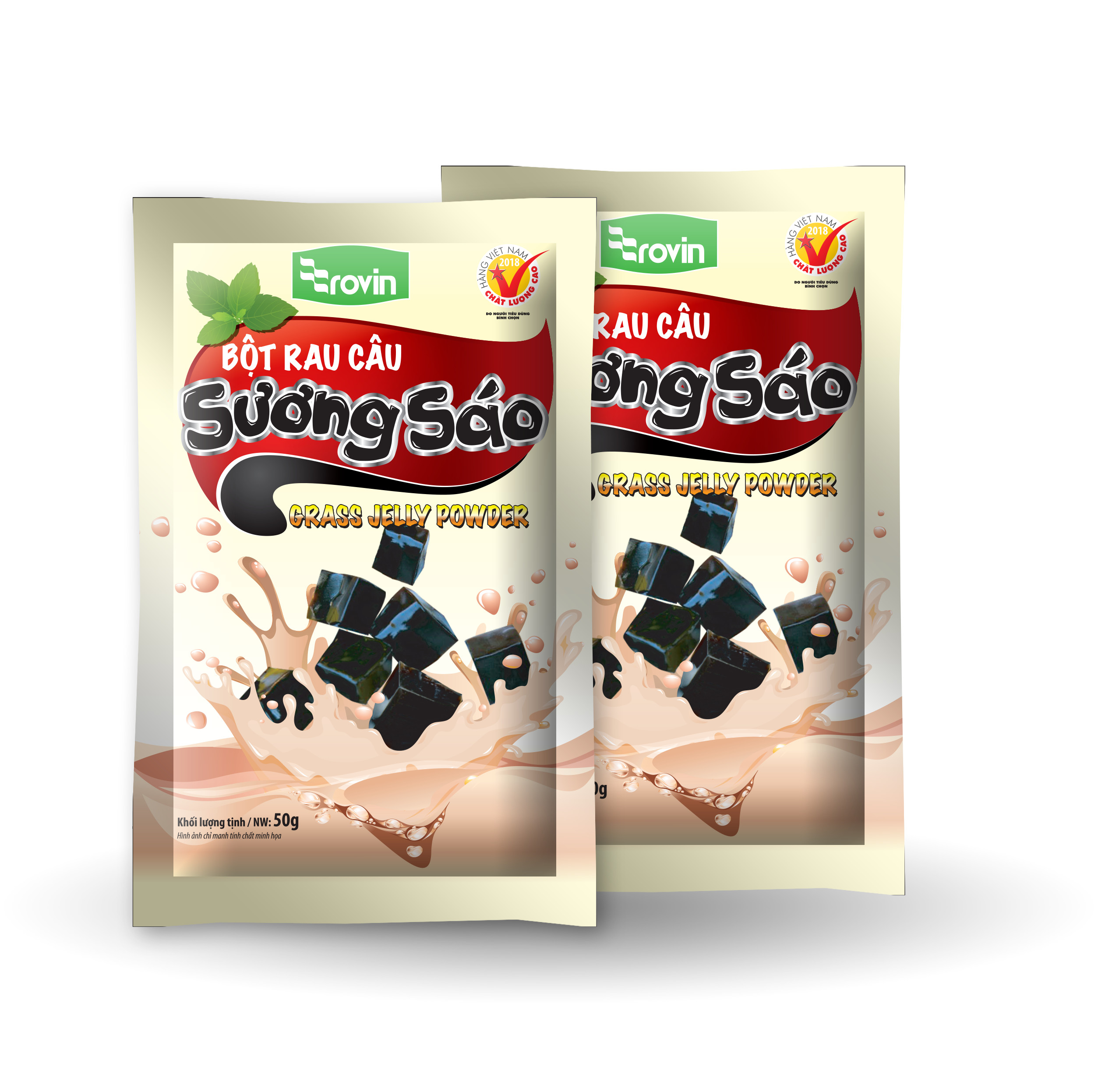 Hộp 5 gói bột rau câu Sương sáo Rovin