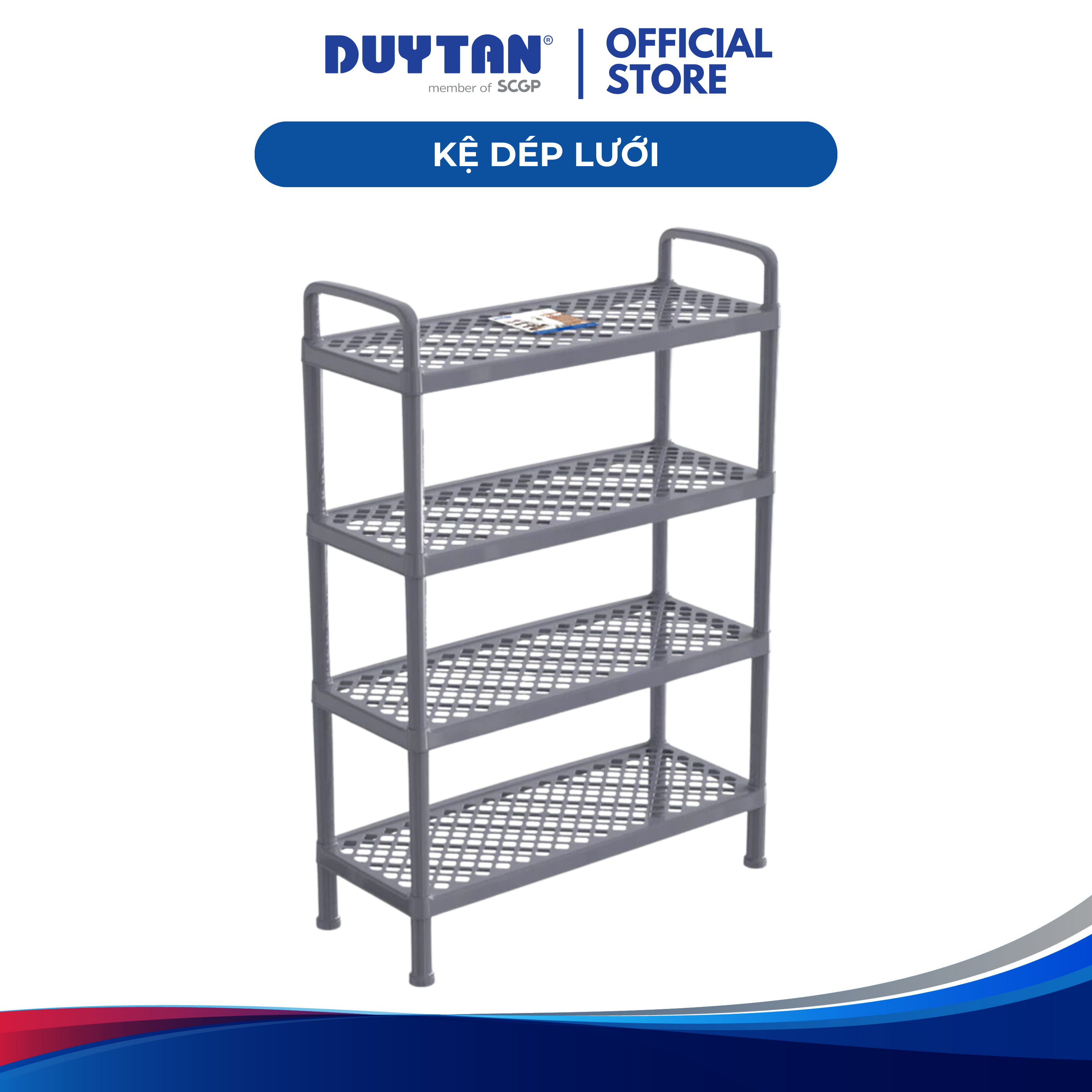 Kệ Dép 1483 Nhựa Duy Tân, kệ dùng để giày dép kiểu dáng 3 tầng, 4 Tầng, đa năng tiện lợi