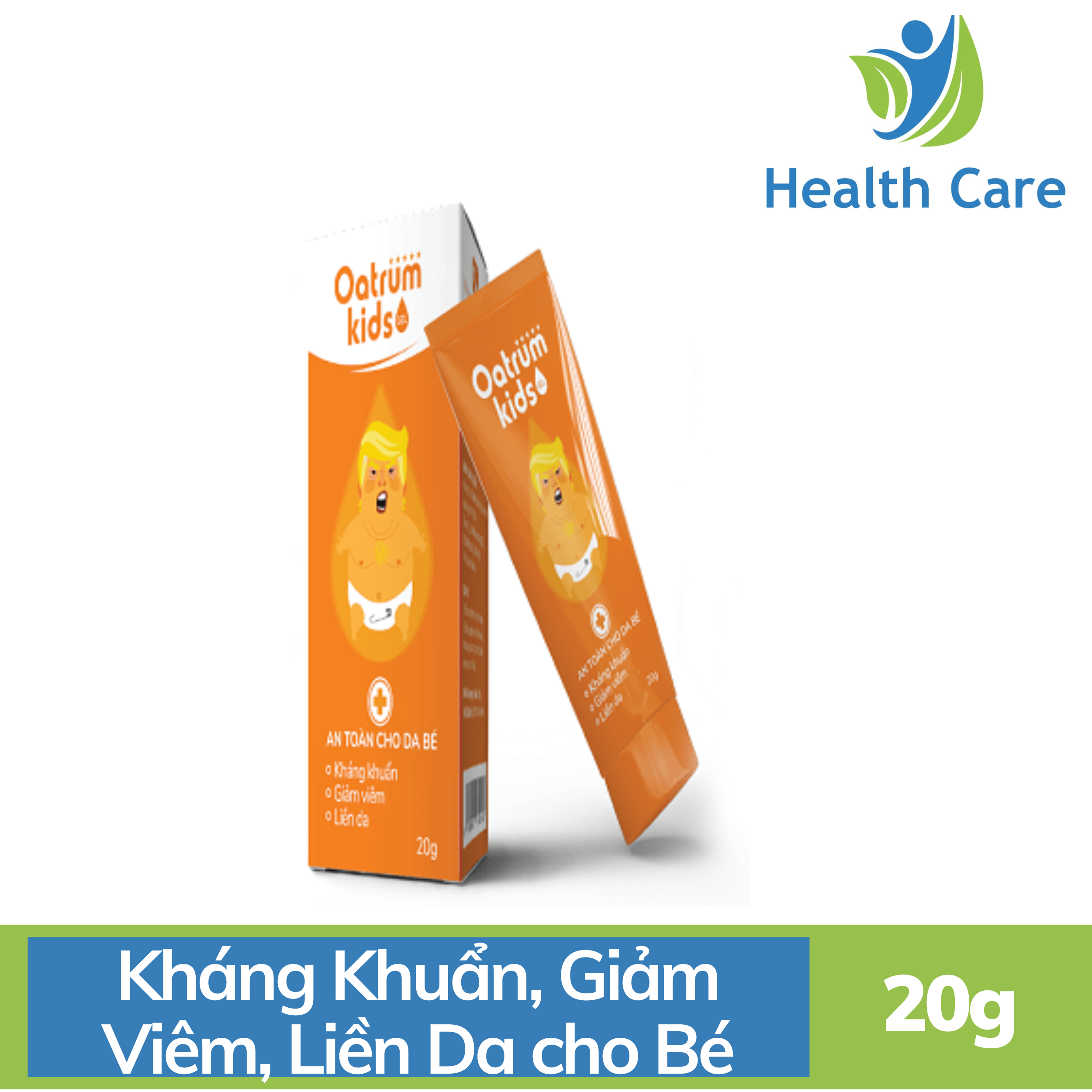 Oatrum Kids - Kem bôi da kháng khuẩn giảm viêm liền da cho bé