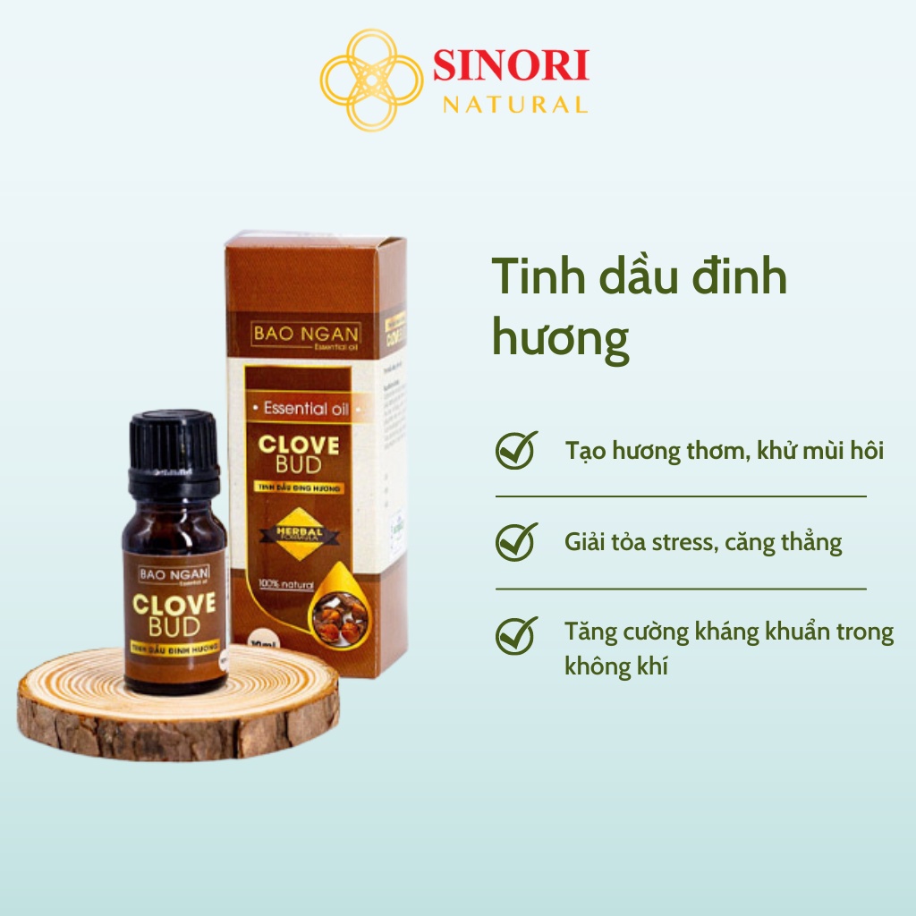 Tinh dầu Đinh Hương Sinori 100% Nguyên chất 10ml