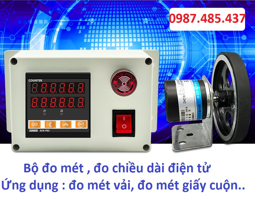 Bộ đo mét vải hiển thị điện tử - Bộ đo chiều dài mét cao cấp