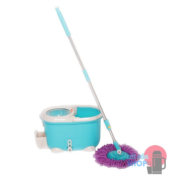 Bộ lau nhà 360 độ lock&lock new easy mop màu xanh dương mop-q2-1