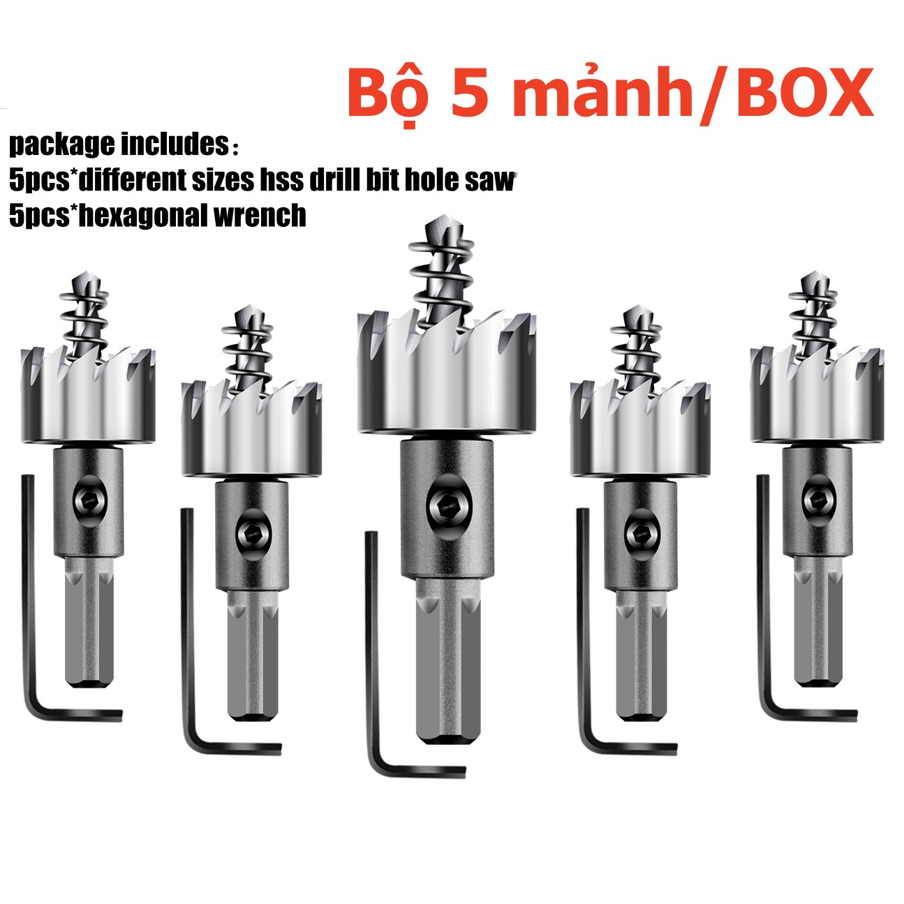 Mũi khoét lỗ tròn đường kính từ 16mm đến 30mm khoét sắt ,hợp kim,tôn ,nhôm