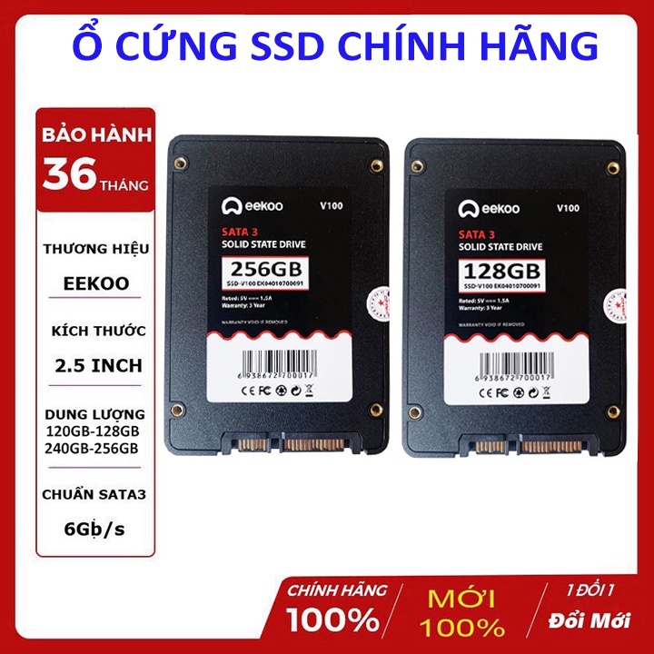 Ổ cứng SSD Ekkoo 256GB hoặc128GB, bảo hành chính hãng Vianago 36 Tháng
