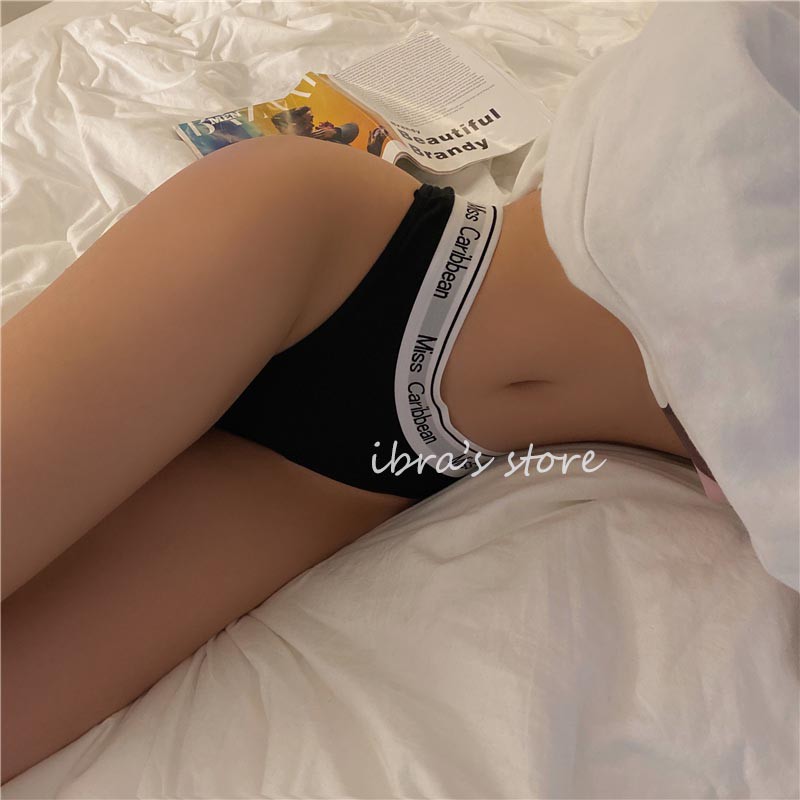 [Nhập mã LAZFASHION11 - giảm 15%, tối đa 40k/249k]-Quần lót cotton trơn cạp cao sexy, Quần lọt khe nữ thể dục thể thao IBRA'S STORE iB041