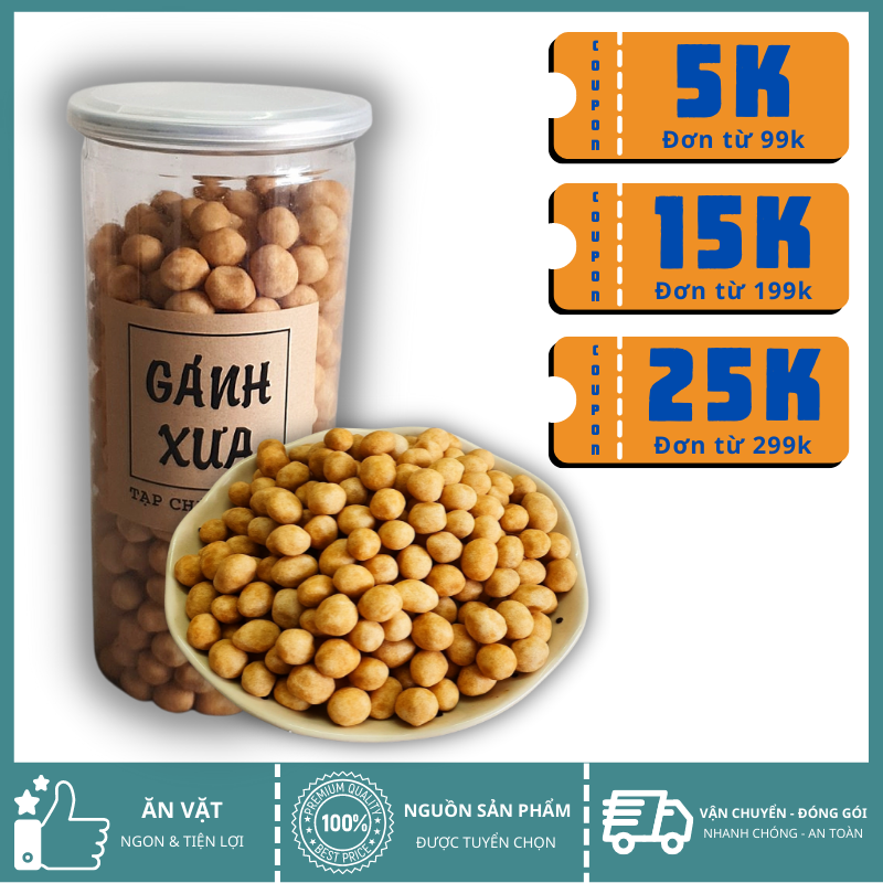 Đậu da cá cốt dừa 500g Gánh Xưa, ăn vặt Sài Gòn, ăn vặt văn phòng tiện lơi, vừa rẻ vừa ngon, các loại đâu, đồ ăn vặt ngon, giòn ngon, đóng hộp ăn liền, giao hàng nhanh