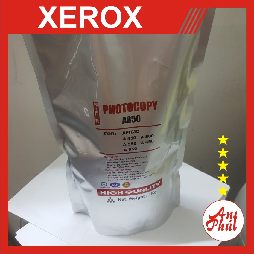 Mực máy photocopy Fuji Xerox, gói 01 kg, mực màu đen, tương thích, phù hợp các dòng Xerox trên thị trường.