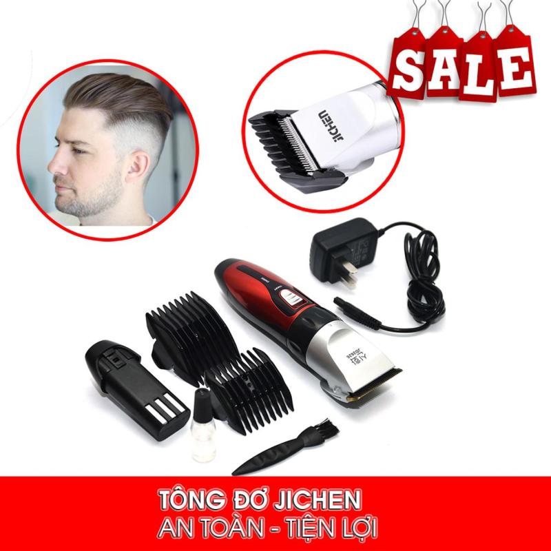 TÔNG ĐƠ CẮT TÓC KIÊM CẠO RÂU, Tông Đơ Cắt Tóc Gia Đình JICHEN 0817, Lưỡi cắt của máy được sản xuất từ hợp kim thép, sử dụng máy đơn giản, dễ dàng.