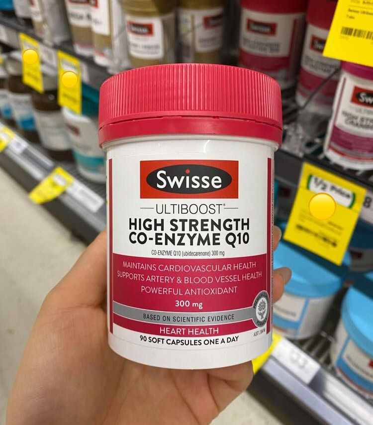 Swisse Ultiboost High Strength Co-Enzyme Q10 300mg 90 viên