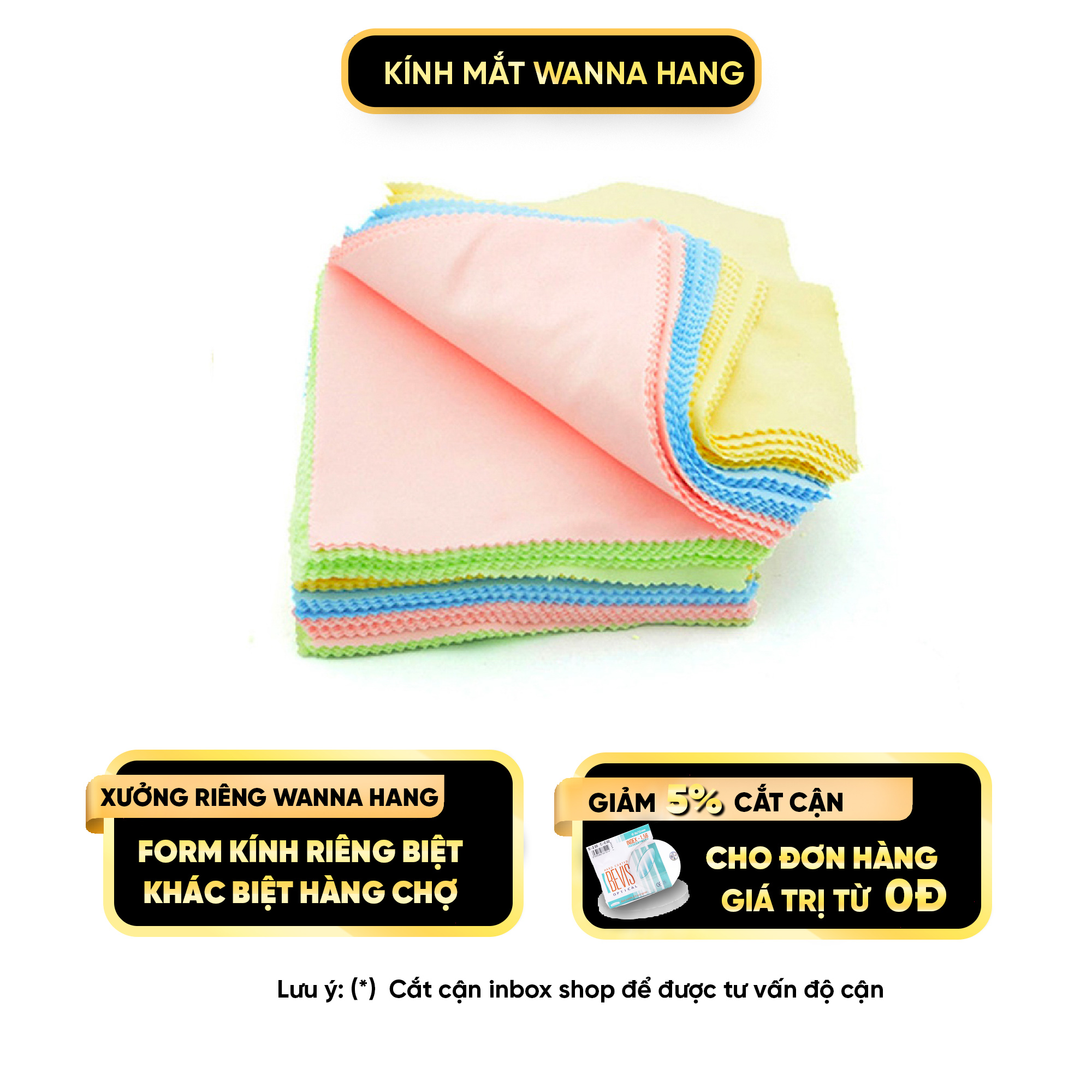 Khăn Lau Mắt Kính Màn Hình Điện Thoại Chuyên Dụng Vải Mềm Mịn - Wanna Hang