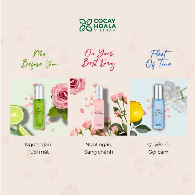 Nước Hoa Hương Tự Nhiên Tươi Mát Cỏ Cây Hoa Lá chính hãng - 15ml