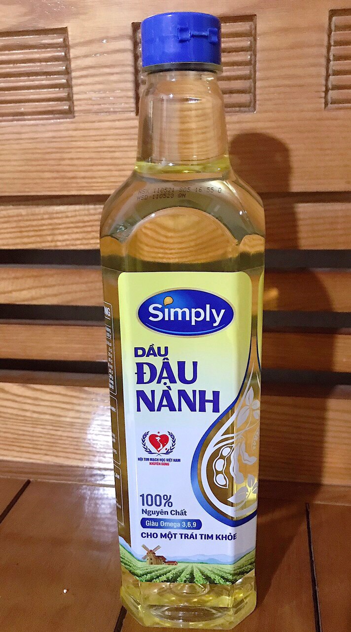 Dầu đậu nành simply 1l