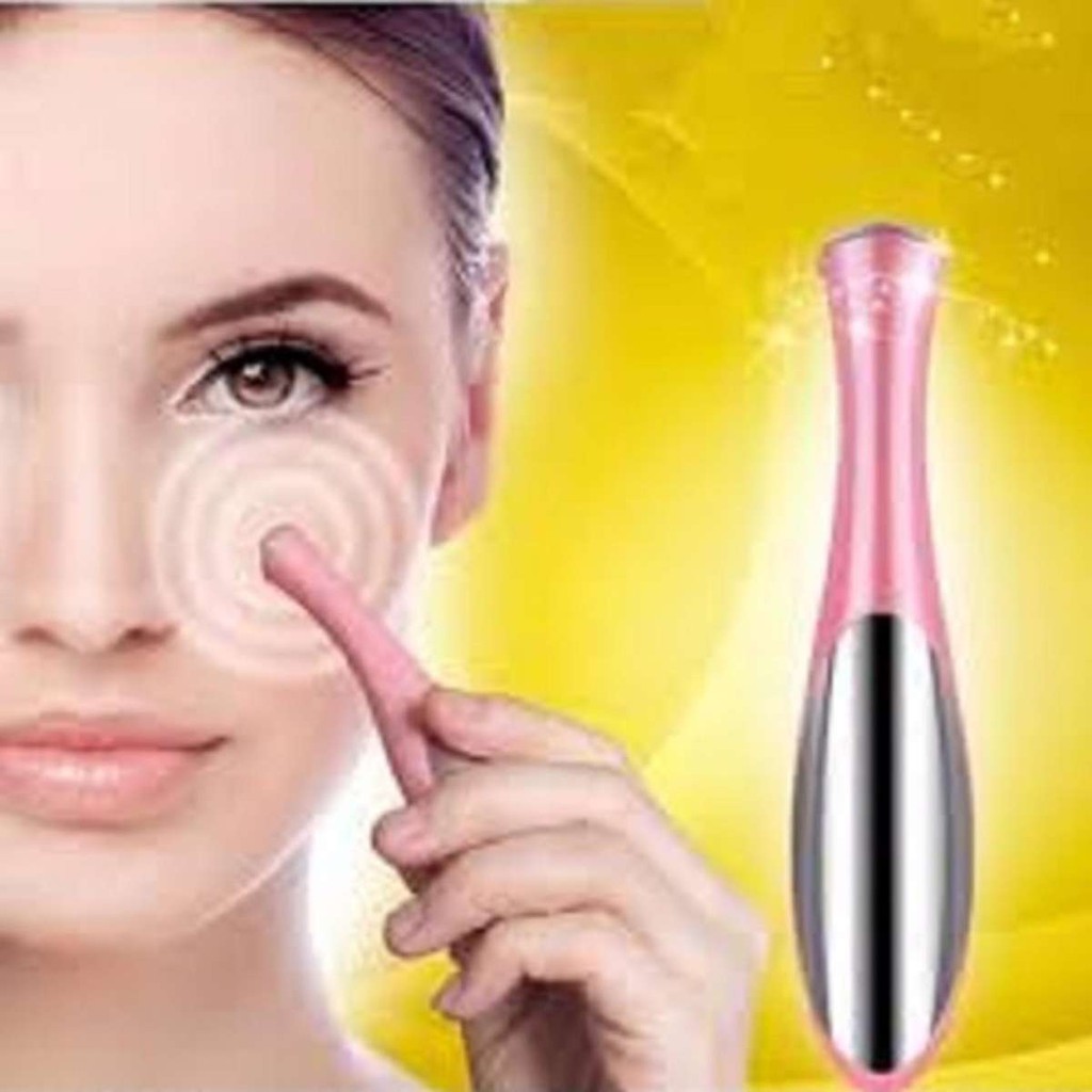 Máy Massage đánh tan quầng thâm mắt màu hồng- PKCB