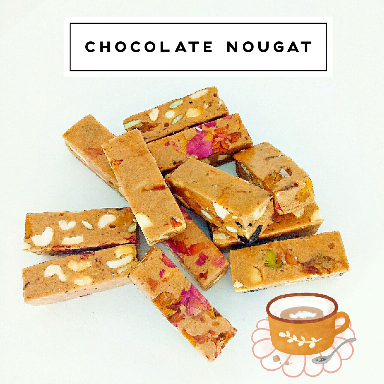 [HCM]Kẹo Nougat - Kẹo Hạnh Phúc Vị Socola 200g