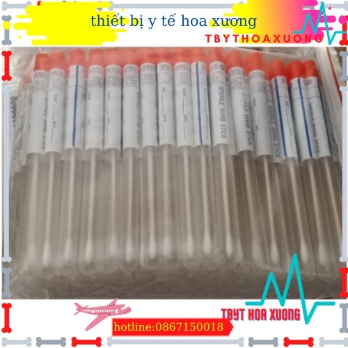 que tăm bông vô khuẩn - tăm bông lấy mẫu bệnh phẩm xét nghiệm y tế