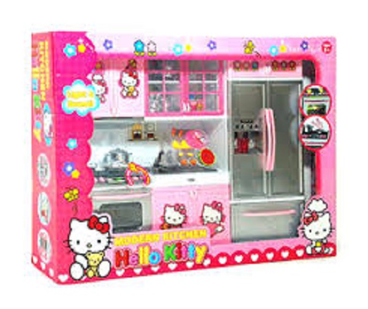(GIÁ SẬP SÀN) Trò chơi mô hình không gian nấu ăn hello kitty dành riêng cho bé gái, sử dụng pin phát nhạc có đèn, giúp bé nhận biết được không gian bếp nhà mình, khám phá thế giới xung quanh, màu sắc hài hoà cực đẹp (KÈM PIN)