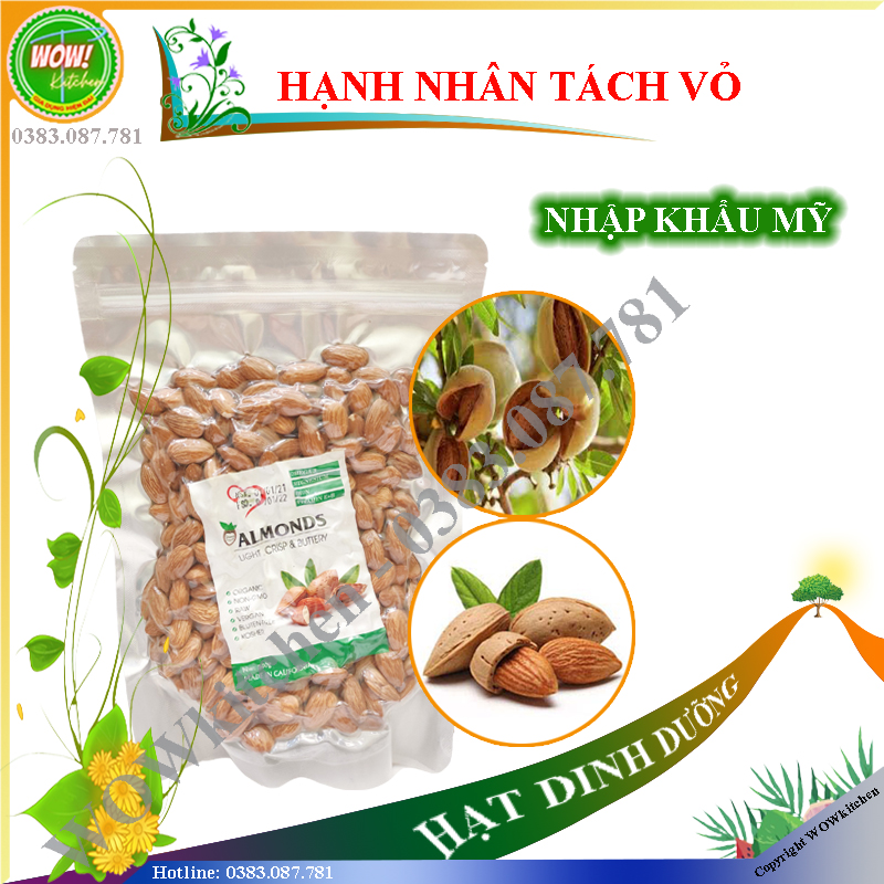 Hạnh nhân tách vỏ - Nhập khẩu Mỹ