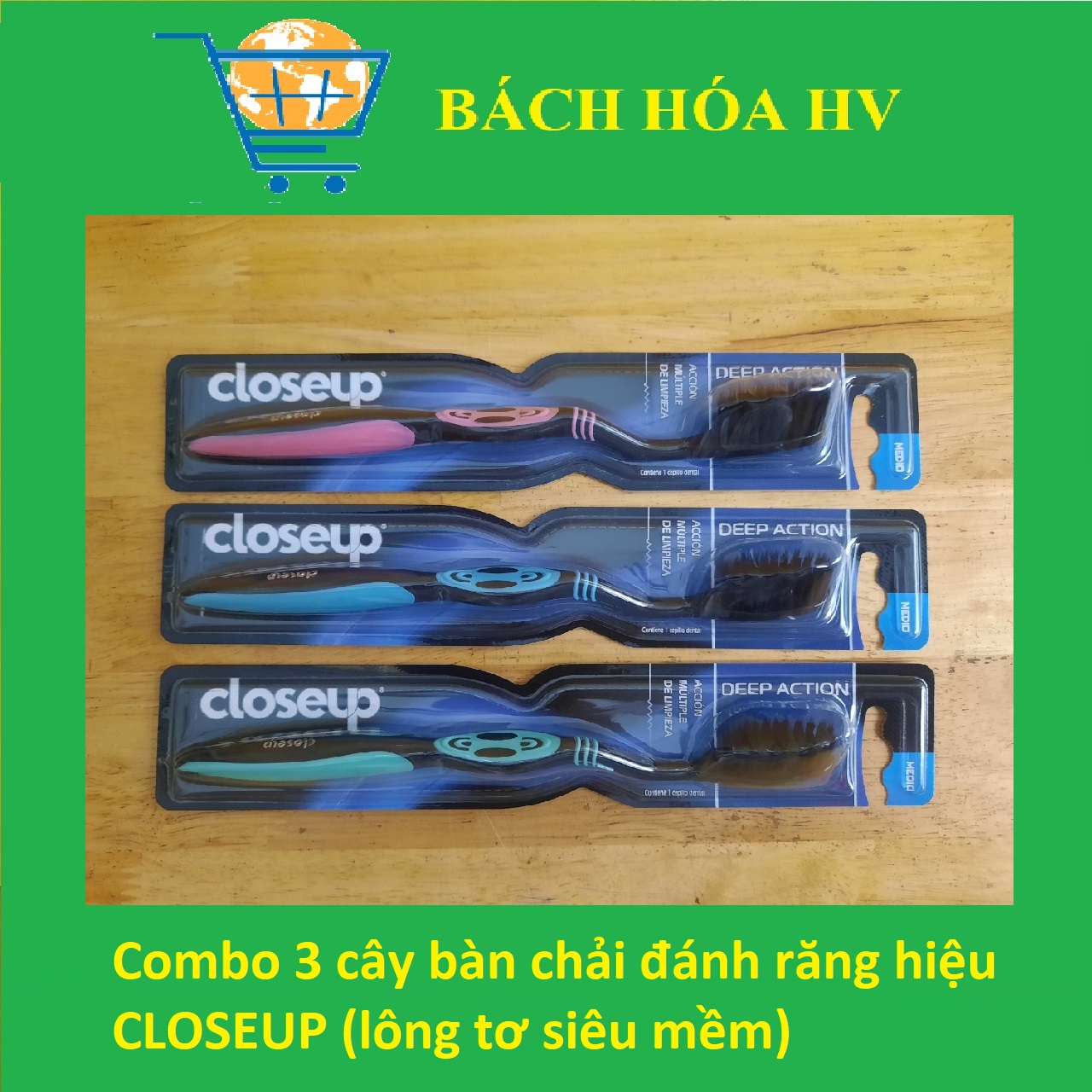 Bàn chải đánh răng CLOSEUP lông tơ - BACH HOA HV