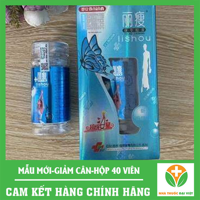 LISHOU PHỤC LINH XANH MẪU MỚI - (40 Viên) Viên Uống Giảm Cân Phục Linh Xanh Lishou Thái Lan (Chính Hãng)
