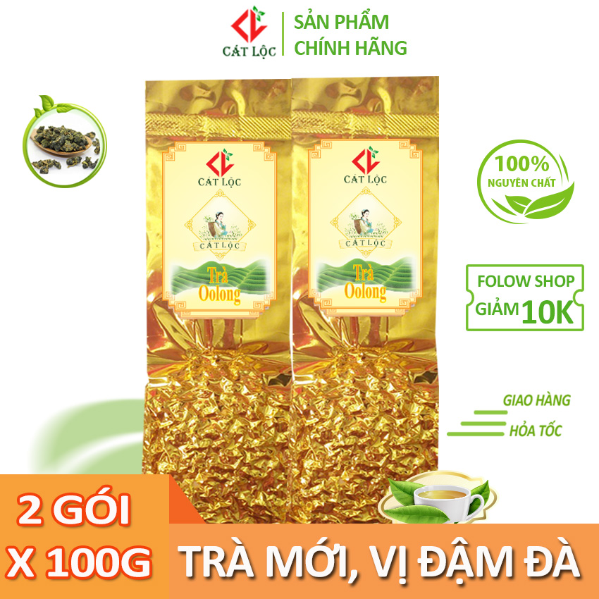 Trà o long Cát Lộc 100% nguyên chất, trà ô long ngon , uống trà oolong giúp thanh nhiệt giải độc, giảm cân an toàn, trà olong thượng hạng là nguyên liệu làm trà sữa ngon - GOLFLIFE STORE