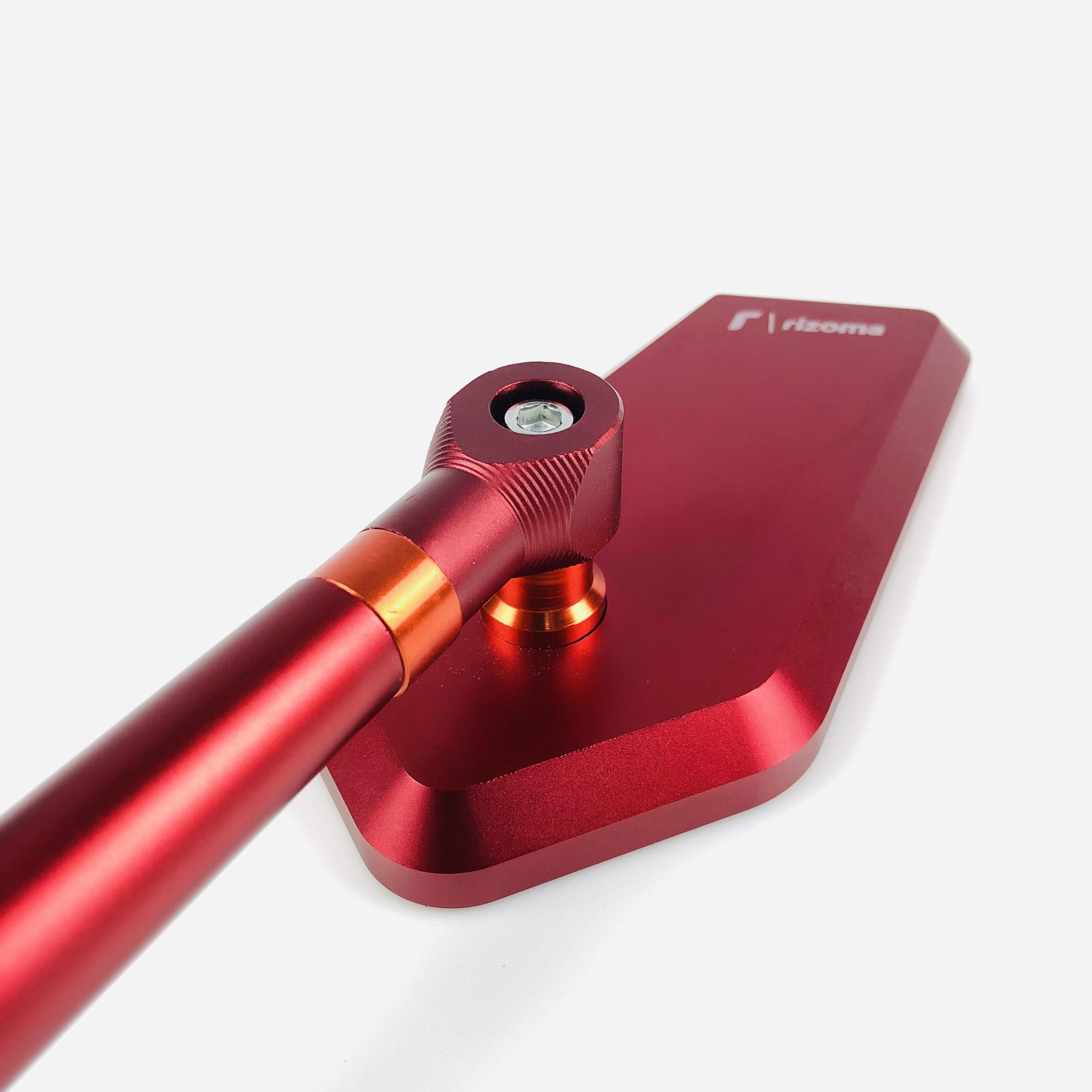 [HCM]Gương xe máy kiếng chiếu hậu RIZ0MA nhập khẩu cao cấp dùng cho xe SH Vario Exciter...và các loại xe khác bên trái màu đỏ Motorsaigon