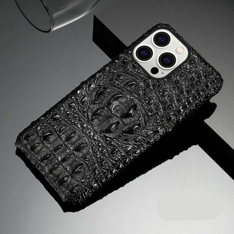 Ốp lưng da iphone 14 pro max vân gù cá sấu sang trọng
