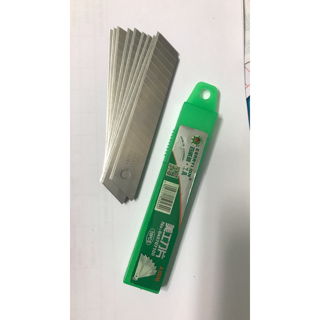 Hộp lưỡi dao rọc giấy 10cái ,loại tốt giá rẻ