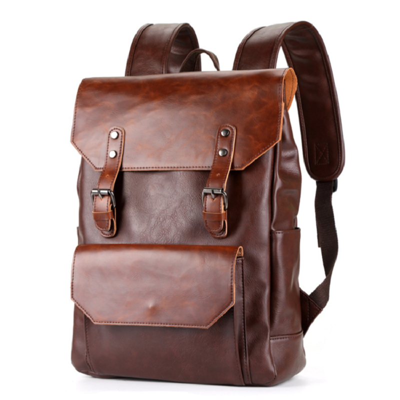 Balo da pu brown l9003